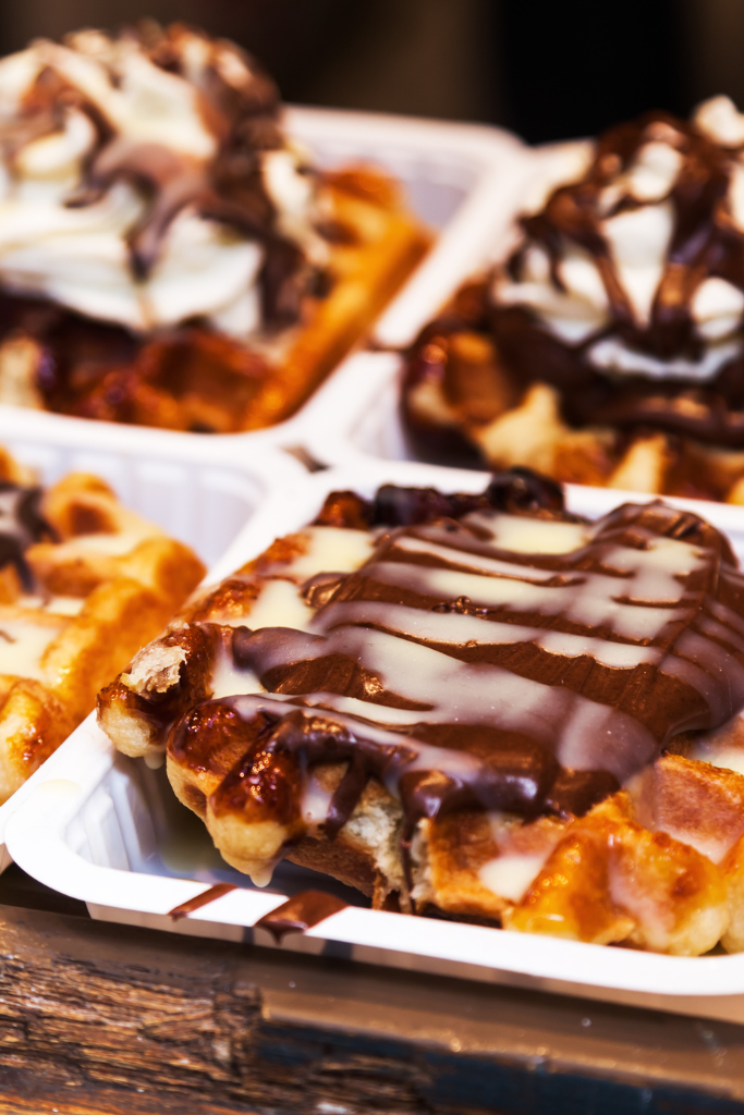 Waffel Food Truck Banne r 1 Eisfahrrad mieten mobile eistheke sommerfest catering handgemachtes eis