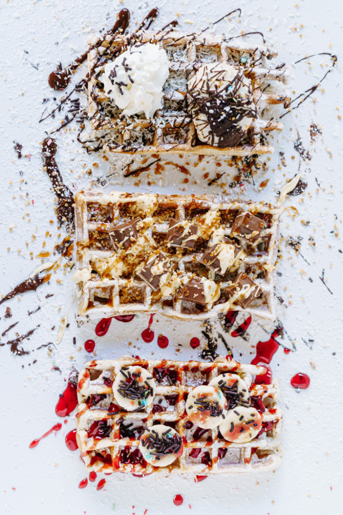 Waffel Food Truck Banner 2 Eisfahrrad mieten mobile eistheke sommerfest catering handgemachtes eis